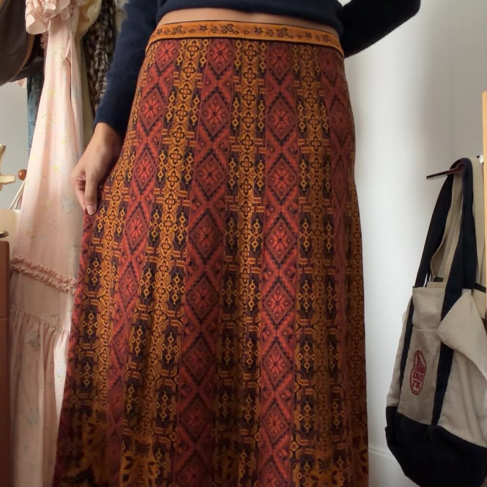 Peruvian Connection Knit Maxi Skirt
